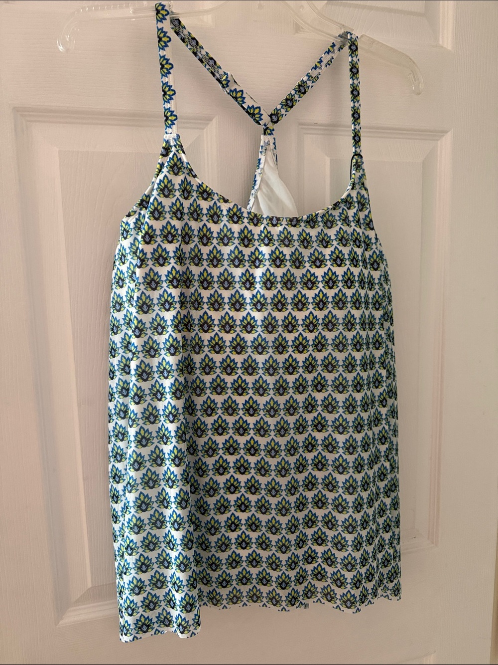 Blue Green Patterned Tankini